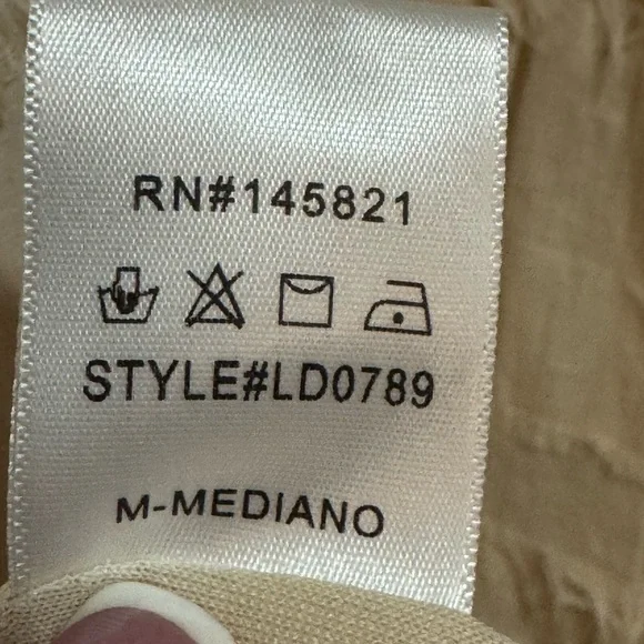 LISTICLE SHORT SLEEVE LINED BABY DOLL DRESS - Picture 7 of 7